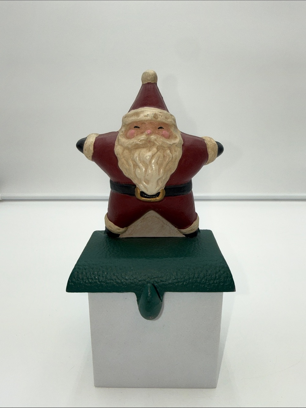 Vintage Eddie Bauer "Santa Star" Cast Iron Stocking Holder